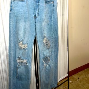 A new day Jeans ripped straight trendy jean’s